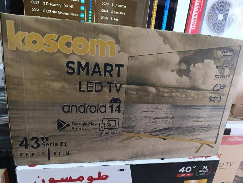 تلفاز Koscom 43 بوصة Smart – Android 14، Frameless، HD - Image 2